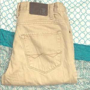 34W khaki colored FREEWORLD skate jeans